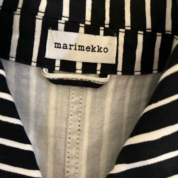 Marimekko Oksilla Piccolo Stripe Jacket. Off-White, Black - Picture 4 of 15